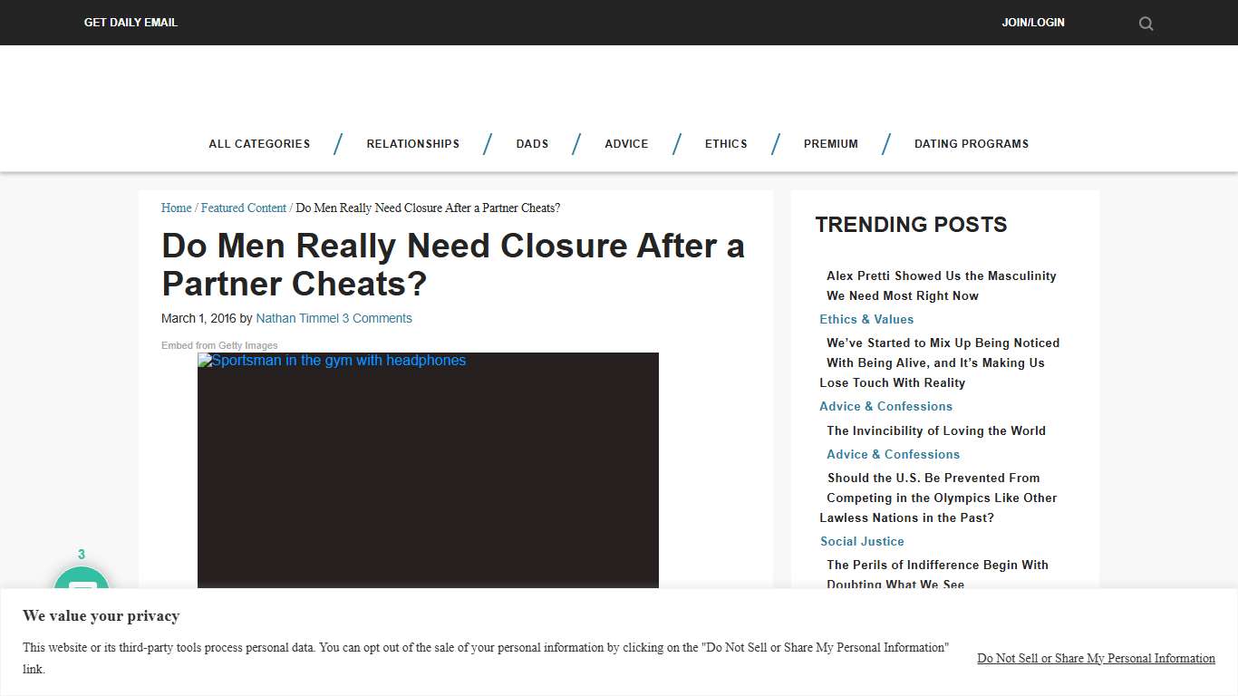 Do Men Really Need Closure After a Partner Cheats? - The Good Men Project